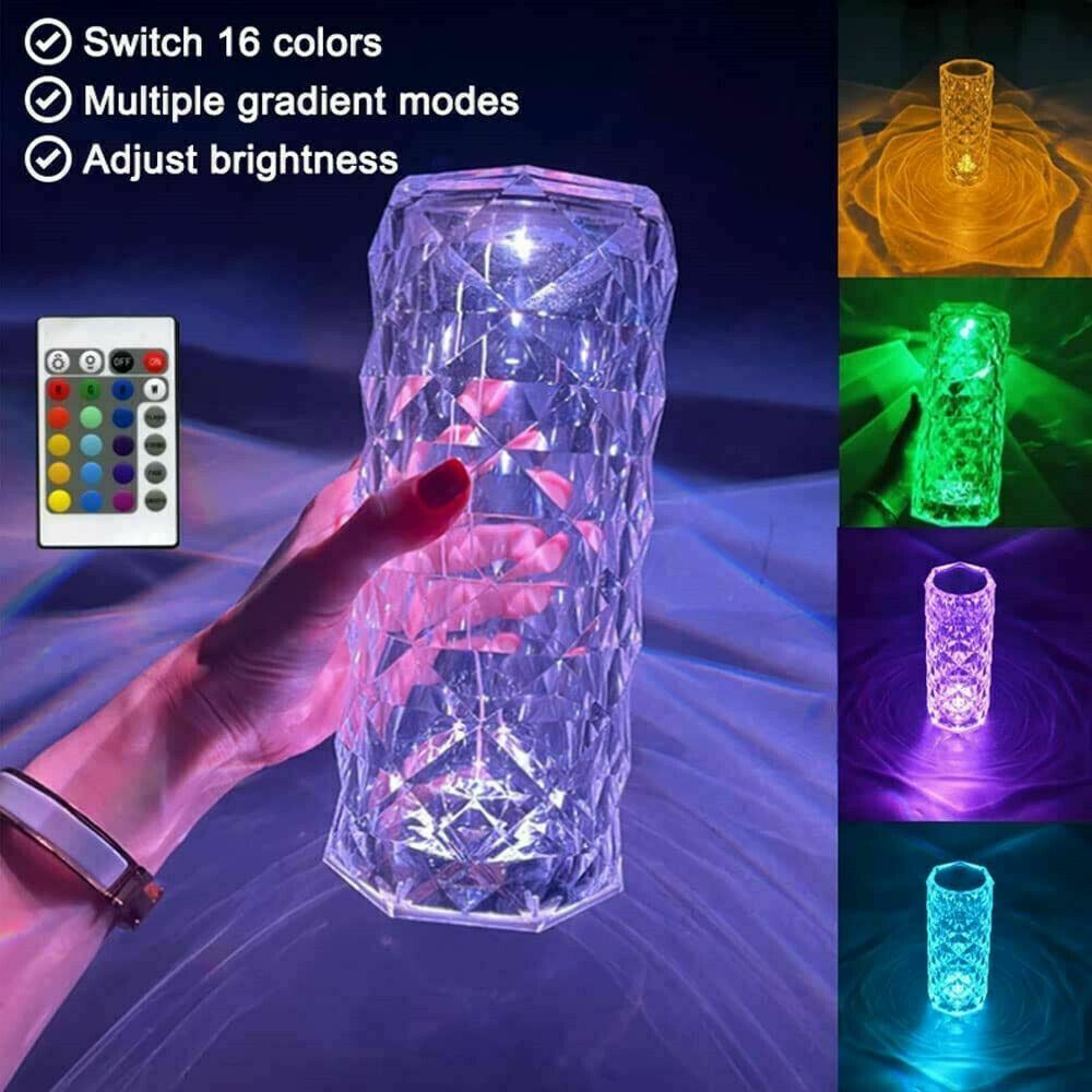 Crystal lamp with remote controller